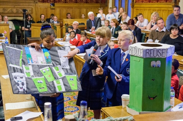 Ideas were presented to the judging panel around communications, collections, marine litter and product design 